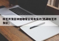 林芝开发区块链哪家公司有实力[西藏林芝开发区]